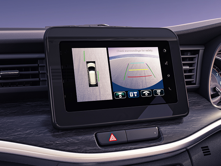 360 camera aids parking and tight-space manoeuvres.